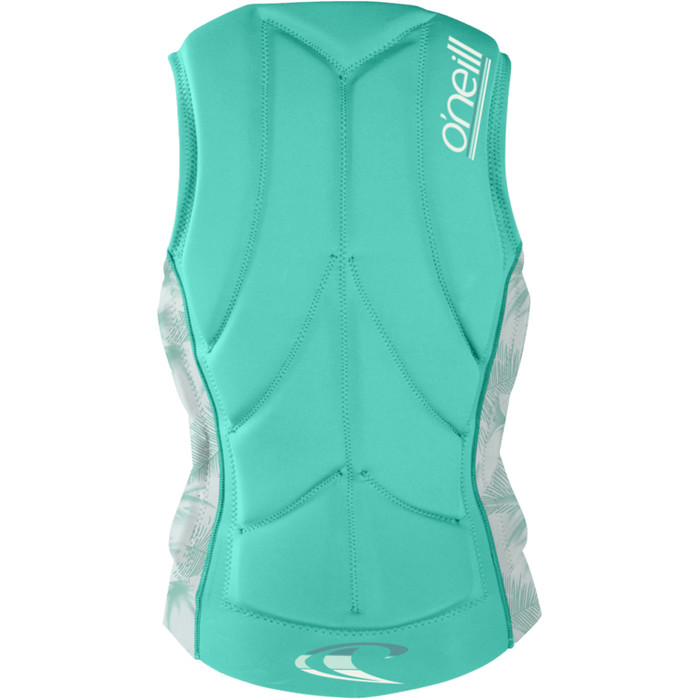 2024 O'neill Damen Slasher Comp Impact Vest 4938eu - Opal / Mirage Tropical